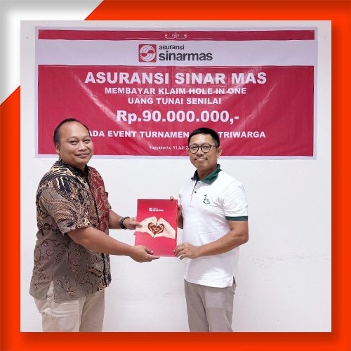 Asuransi Sinar Mas Bayar Klaim Hole In One Tournament Golf Triwarga sebesar Rp 90.000.000,- dalam 3 Hari