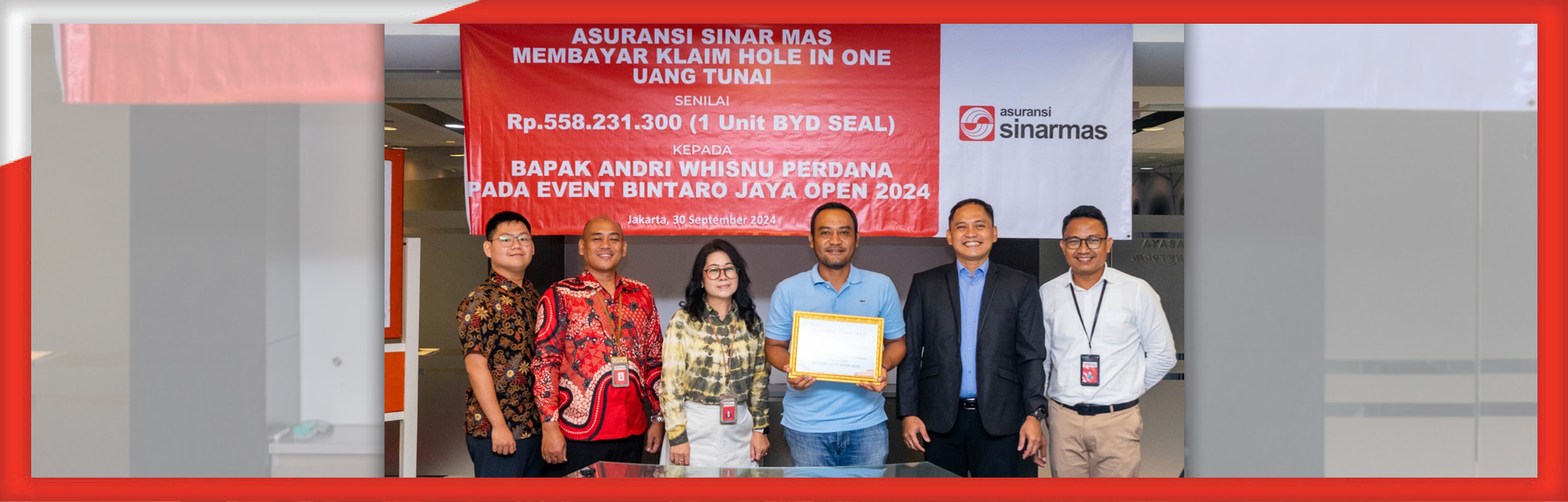 Asuransi Sinar Mas Kembali Bayar Klaim Hole In One, Total Klaim Hingga September 2024 Capai Rp 1,4 Miliar