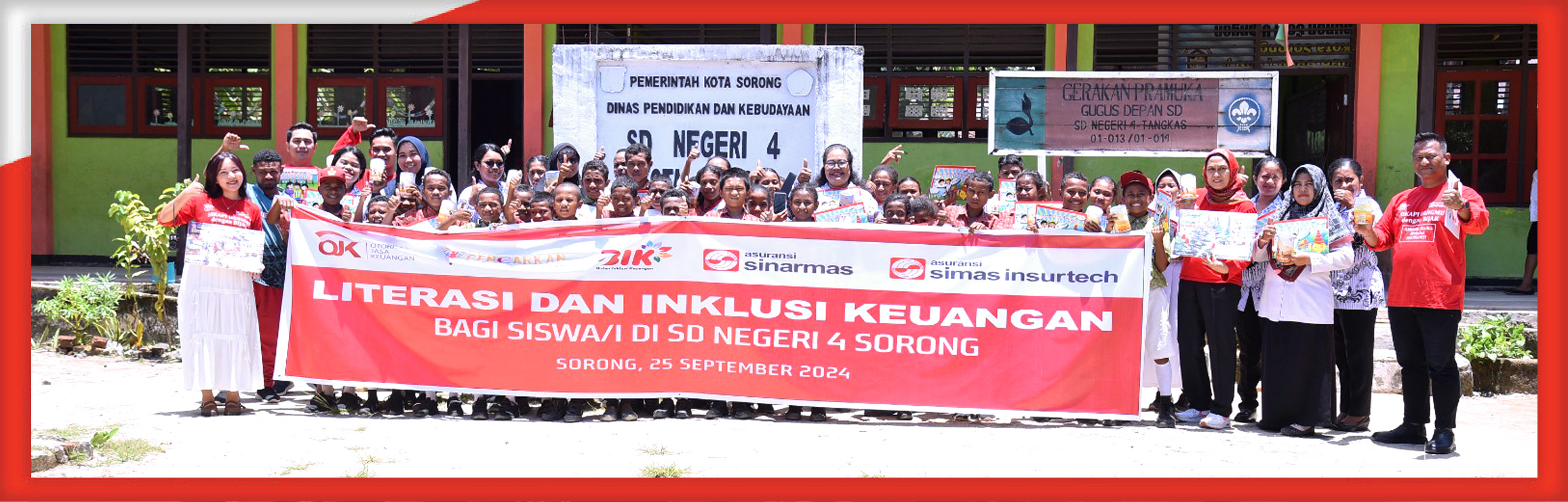 Asuransi Sinar Mas Gelar Literasi Keuangan dan Bagikan 337 Asuransi MikroBagi Siswa dan Nelayan di Kota Sorong, Papua Barat Daya