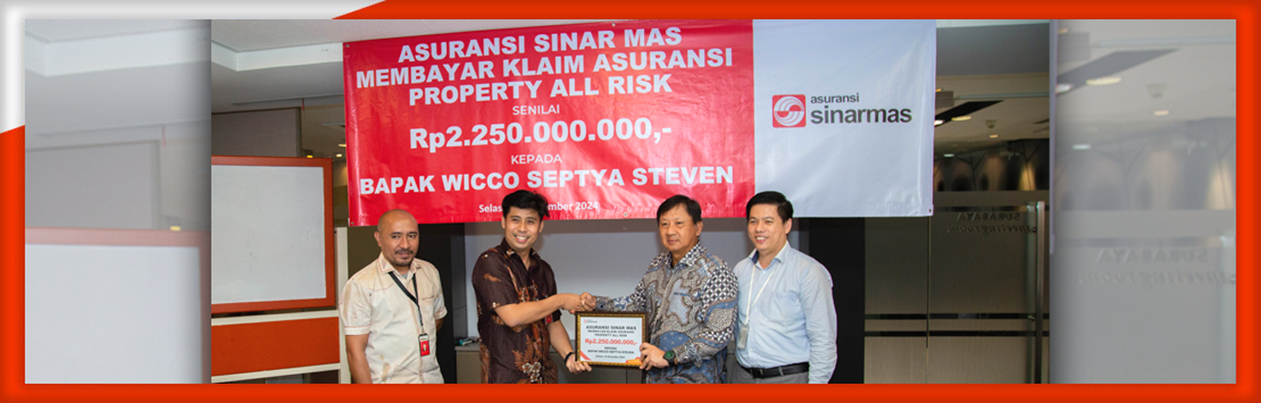 Asuransi Sinar Mas Bayar Klaim Property All Risks Senilai Rp 2,25 Miliar