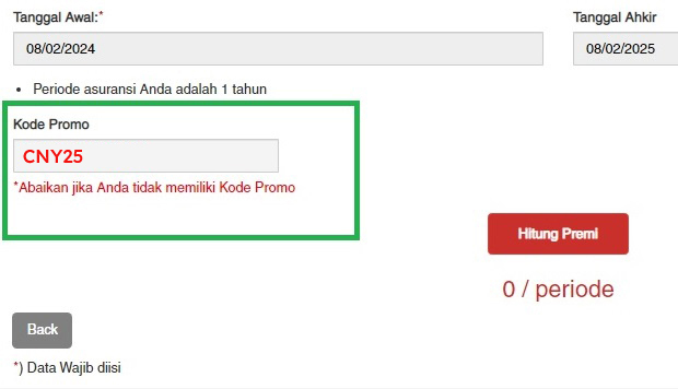 cara penggunaan promo hari asuransi