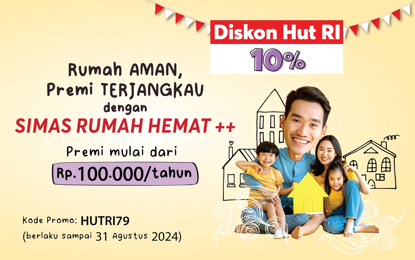 promo info HUT RI simas rumah hemat ++